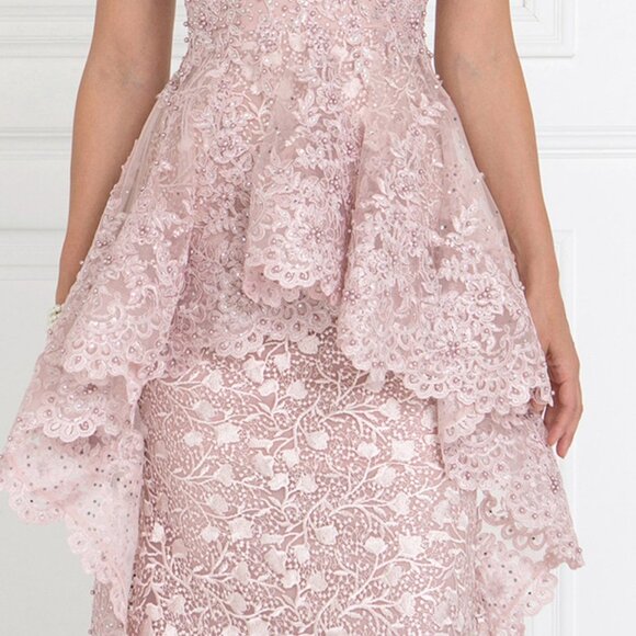 Mermaid Cute Long Dresses with Sheer Back GL1584 - Picture 10 of 11